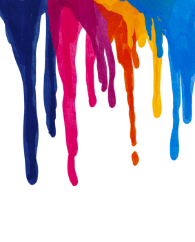 watercolor painted drip png
