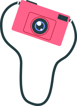 Cute camera digital png