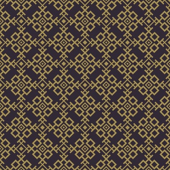 Islamic persian geometric square grid shape luxury gradient gold color seamless pattern background. Use for fabric, textile, interior decoration elements, upholstery, wrapping. vector