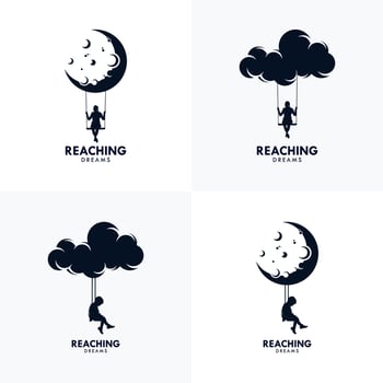 Reaching Dreams Logo Design Template vector