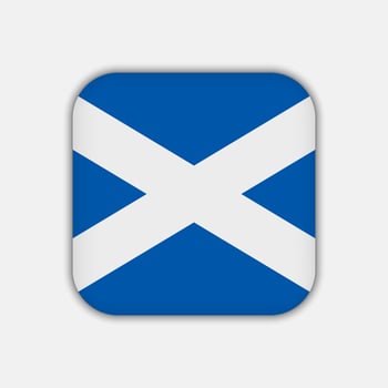 Scotland flag, official colors. Vector illustration.