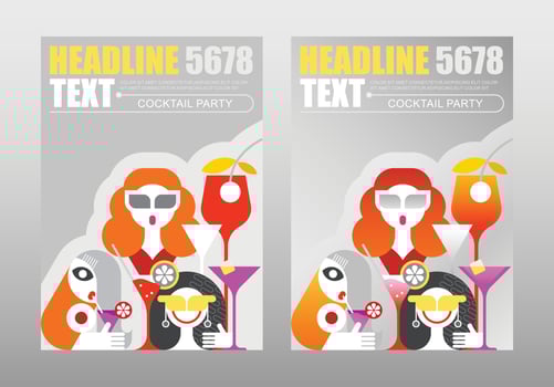 Cocktail Party Poster vector