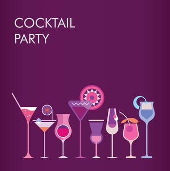 Cocktail Party vector background