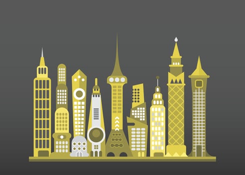 Modern City Vector Illustration