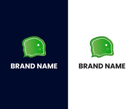 fish mark modern logo design template vector