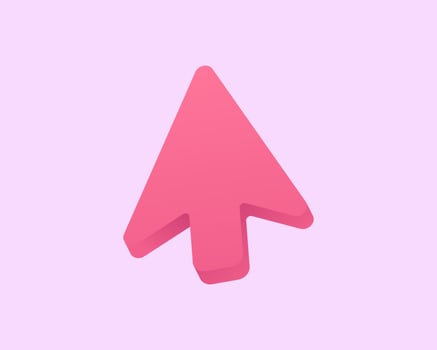 Realistic arrow 3d icon design illustrations. 3d render vector design concept