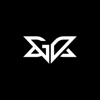 GD letter logo creative design with vector graphic, GD simple and modern logo.