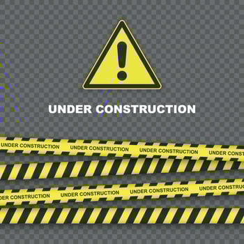Under construction background vector
