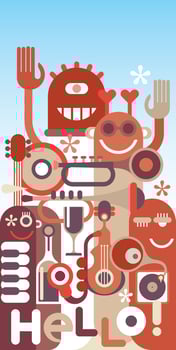 Music Band vector illustration