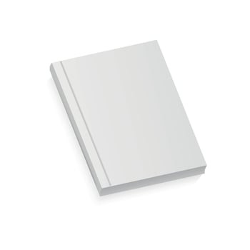 White realistic blank brochure. vector