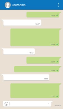 Social network chatting window.  . Vector