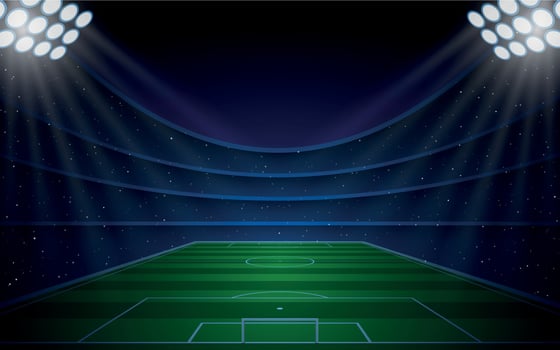 Soccer stadium . Vector