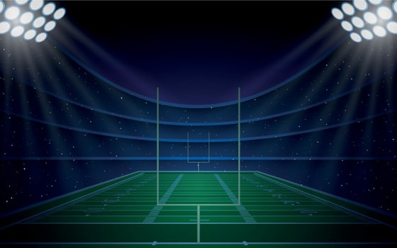 American football stadium vector