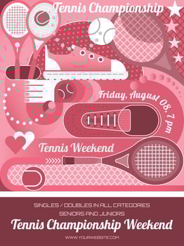 Tennis Championship Poster vector
