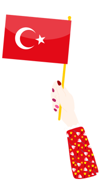 Turkish Flag vector hand drawn,Turkish Lira vector hand drawn png