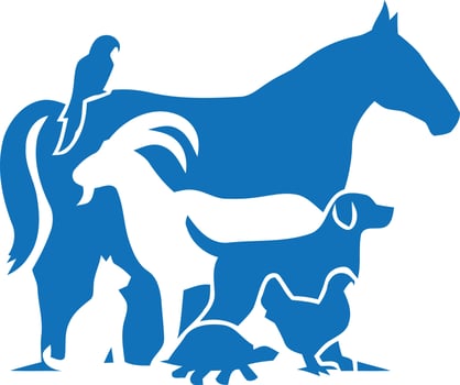 pet logo design vector