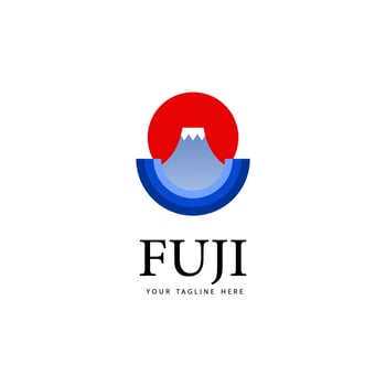 JAPANESE MOUNTAIN FUJI LOGO vector