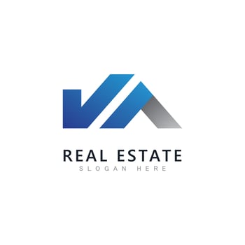 Real estate logo template vector.Abstract house icon vector