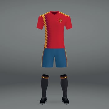 football kit of Spain vector