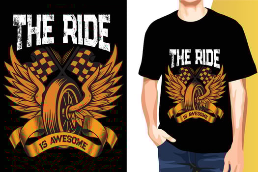 Motorbike lover t-shirt design vector print ready templates
