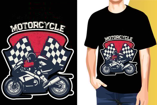 Motorbike lover t-shirt design vector print ready templates