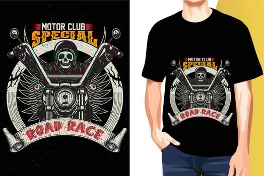Motorbike lover t-shirt design vector print ready templates