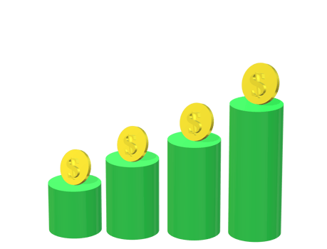 financial chart diagram with transparent background png