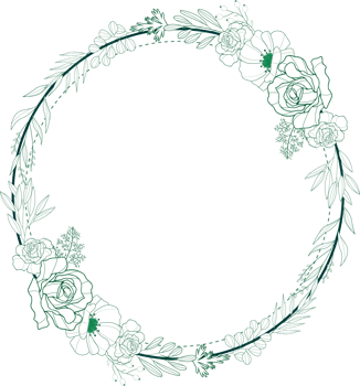flower frame wreath  ring watercolor illustration png
