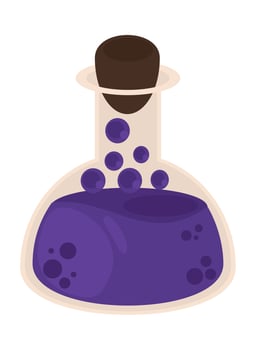 halloween elixir bottle vector