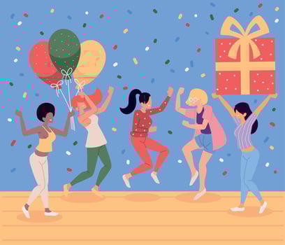 funny happy people vector