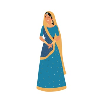 hindu bride wedding vector