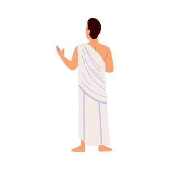 muslim man character vector