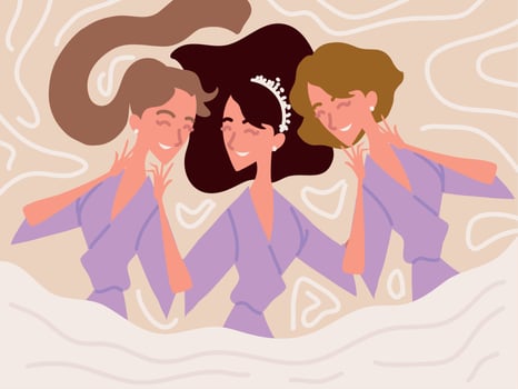 bridesmaids women character vector