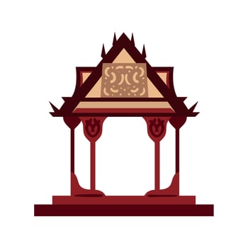 thai gate traditional vector