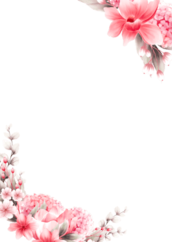 Watercolor cherry blossom png