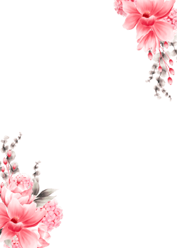 Watercolor cherry blossom png