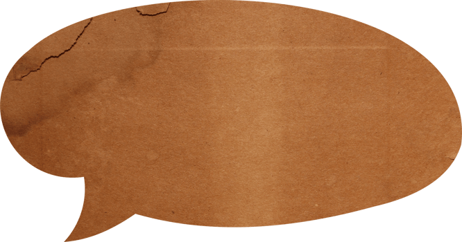 Speech bubbles icons with paper texture background, png