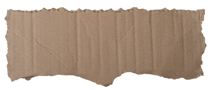 torn kraft paper texture isolated on white background png