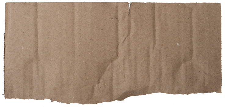 torn kraft paper texture isolated on white background png
