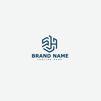 SH Logo Design Template Vector Graphic Branding Element.