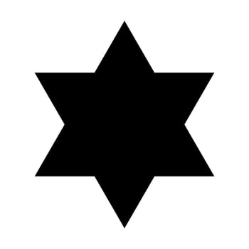six pointed star icon vector for graphic design, logo, website, social media, mobile app, UI illustration