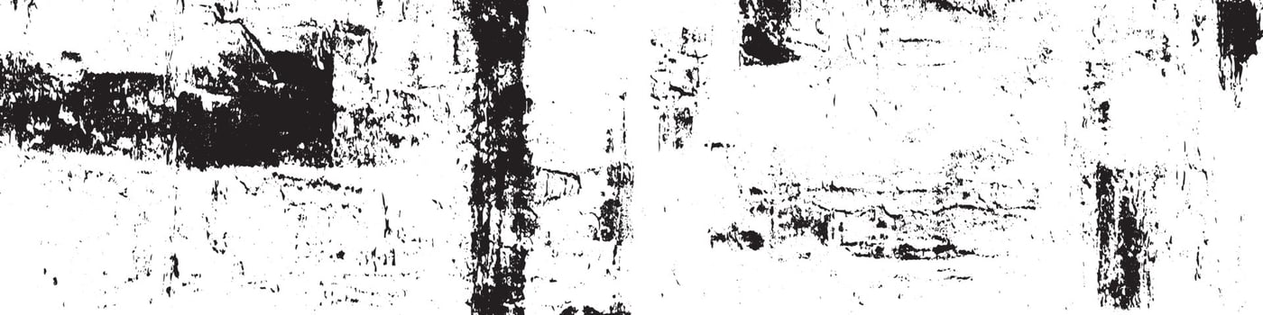 Black And White Aged Distress Texture. Vintage Weathered Old Grunge Background. vector