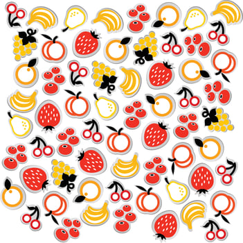 Fruits Pattern Background vector