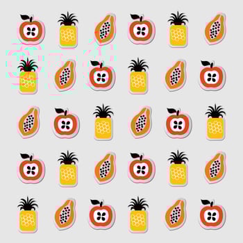 Fruit Pattern Background vector