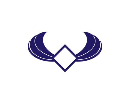Vector illustration of a wing sign symbol. Can be used for anything related to flying, aviation, superhero, cargo, courier services