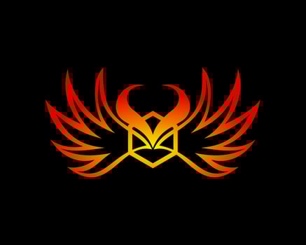 Vector illustration of a wing sign symbol. Can be used for anything related to flying, aviation, superhero, cargo, courier services
