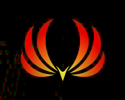 Vector illustration of a wing sign symbol. Can be used for anything related to flying, aviation, superhero, cargo, courier services