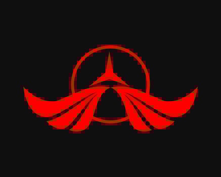 Vector illustration of a wing sign symbol. Can be used for anything related to flying, aviation, superhero, cargo, courier services