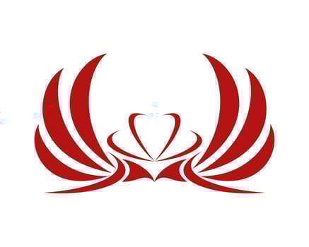Vector illustration of a wing sign symbol. Can be used for anything related to flying, aviation, superhero, cargo, courier services