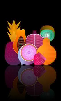 Tropical Fruits vector